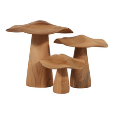 EV23636#S/3 Blanco Teak Mushroom