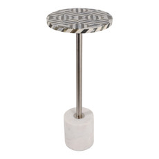 EV23651#24" Yarrow Accent Cocktail Drink Table