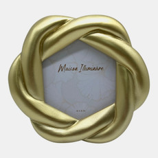 23681#4x4" Twisted Photo Frame, Gold