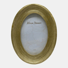 23684#4x6" Etched Oval Photo Frame, Gold