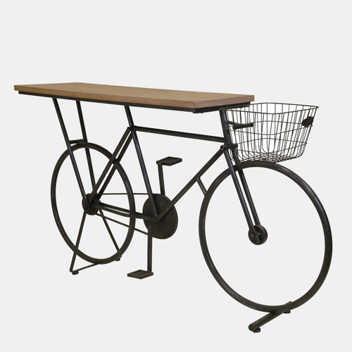 FW10175-01#Bicycle Console Table, Charcoal