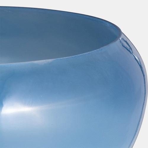 17567#Glass, S/2 10/14" Decorative Bowls, Blue