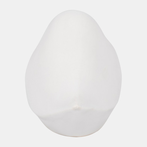 18636-04#Cer, 8" Chubby Bird, White