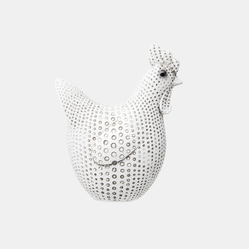 13587-02#Gray Spotted Chicken 5"