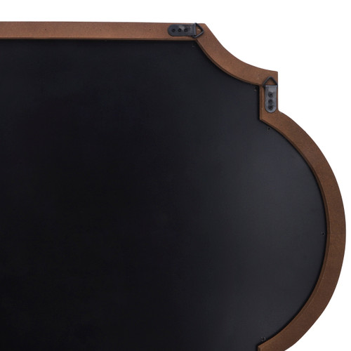 14064-01#Wood 44.5" Frame Wall Mirror,brown Wb