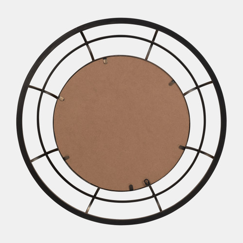 14658-01#Metal Frame 28" Wall Mirror ,gold - Wb