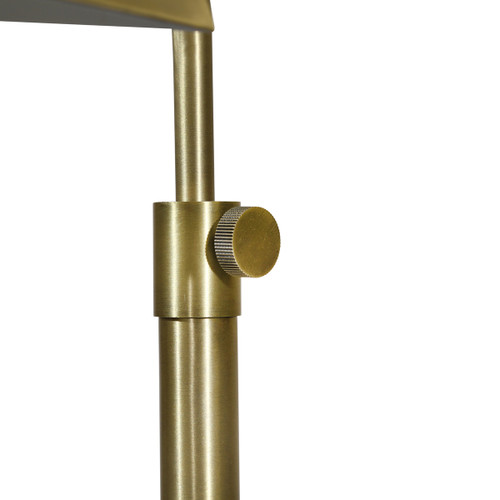 50110-01#Metal 21" Rectangle Task Tablelamp, Gold