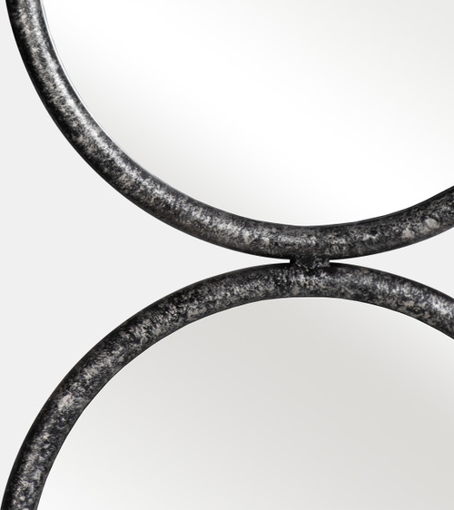 14994#48" 4-mirrored Circles, Black Wb