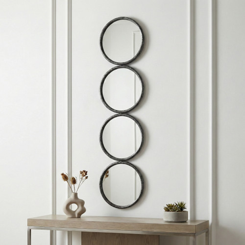 14994#48" 4-mirrored Circles, Black Wb