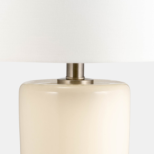 50644-02#S/2 Ceramic 25" Table Lamps, Cream