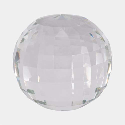 15384-03#Crystal 5" Orb, Clear