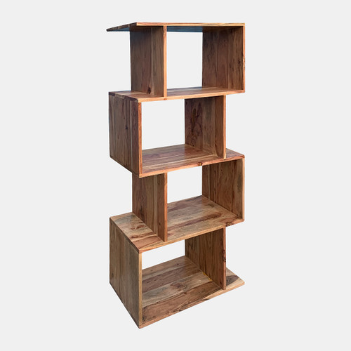 15494#48" Wooden 4-tier Bookcase, Brown