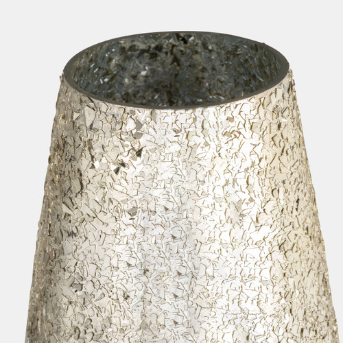 15503-01#18" Crackled Vase, Plum Ombre