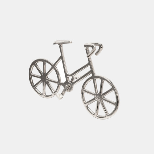 15585-01#9" Metal Bicycle, Silver