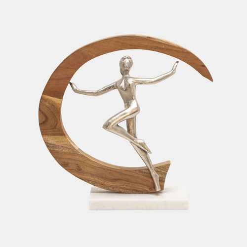 15588#14" Metal Gymnast, Silver