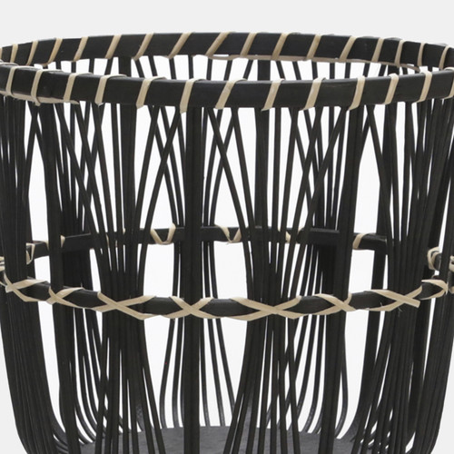 13574-10#S/3 Bamboo Planters 11/13/15", Black