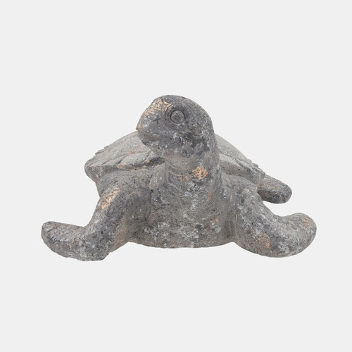 15985#Resin, 23" Tortoise Deco, Gray