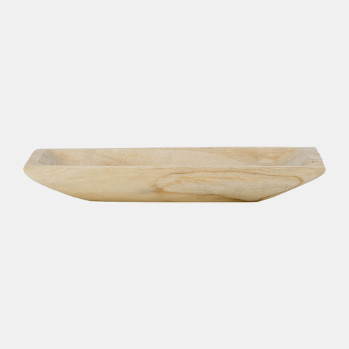 15714-03#S/2 Wood 15/20" Rectangular Tray, Natural