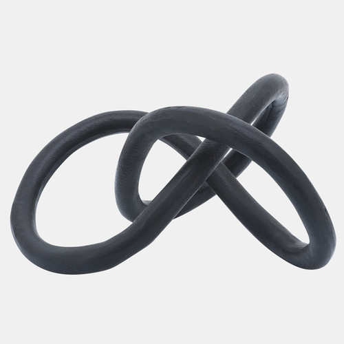 16296-02#Metal 9" Knot, Black