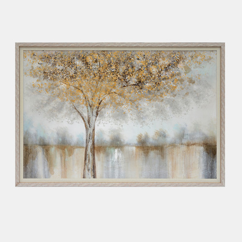70066#45x65, Trees Oil Painting, Multi