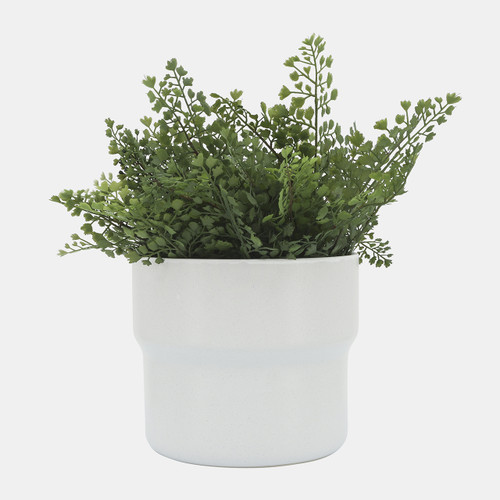 16772-03#Cer, S/3 7/9/10"d Mushroom Planters, White