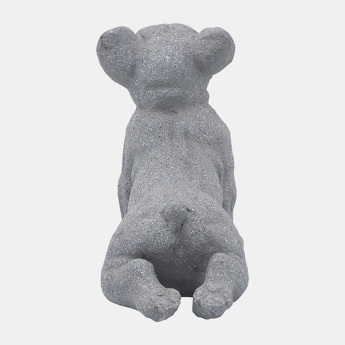 16869-01#Resin, 12"h Upward Facing Dog, Gray