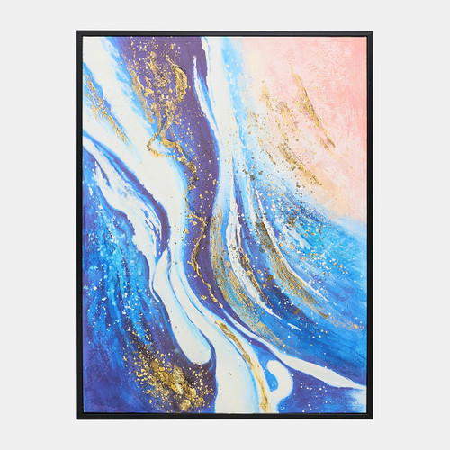 70168#30x40 Handpainted Abstract Canvas, Multi