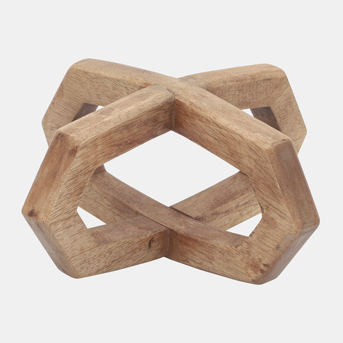 17036#Wood, 8x8 2-ring Orb, Brown