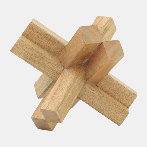 17037#Wood, 6x6 Jack, Brown