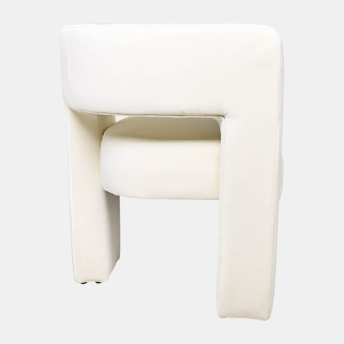 17041-04#Round Back Chair - Ivory