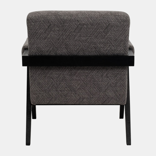 17051-01#Wood - Scandinavian Accent Chair - Gray