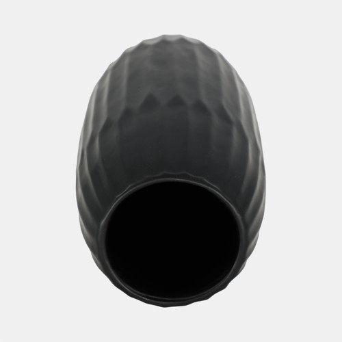 14651-05#Ceramic 16" Vase , Black