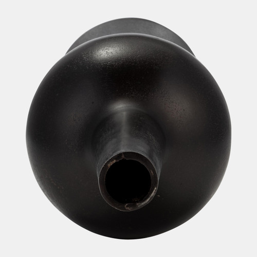 17520-02#Metal, 19"h Vintage Vase, Bronze