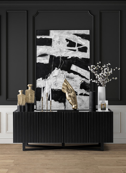 17659-02#Metal, 11"h Taper Candle Holder, Gold