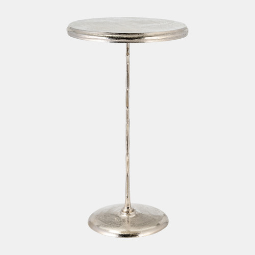 17706-01#Metal, 14"d/25"h, Silver Starfish Side Table, Kd