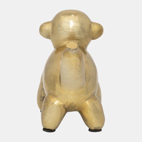 17718#5"l Metal Balloon Monkey, Gold