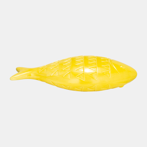 17841-02#Cer,17",zigzag Scaled Fish,yellow