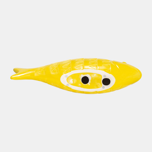 17841-02#Cer,17",zigzag Scaled Fish,yellow