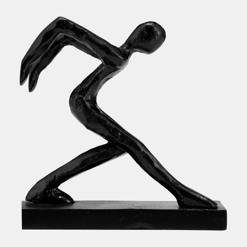 17741#Metal,s/2 9"h, Push Hold Figures Bookends,black