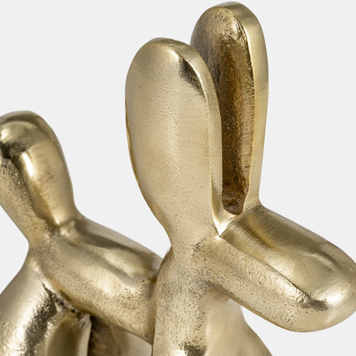 17775#Metal, 8"h Ballon Dog Deco,gold