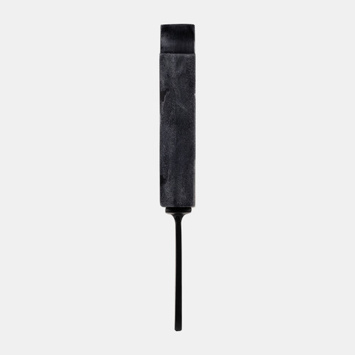 17780#Metal/marble,13",bitten Popsicle Deco,black