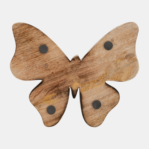 17683-02#8" Mosaic Butterfly, White