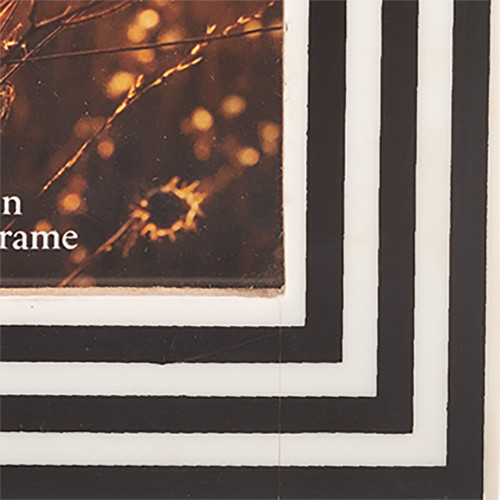 17839-01#Resin,4x6 Dimensional Lines Photo Frame,blk/white