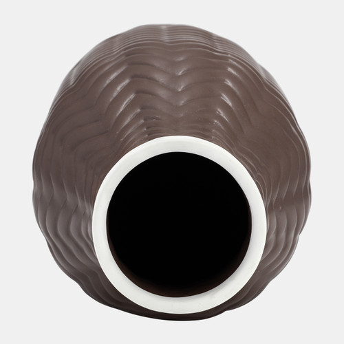 15738-04#10" Chevron Vase, Java