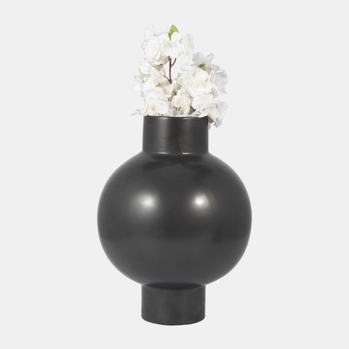 17926-02#Cer, 15"h Bubble Vase, Gray