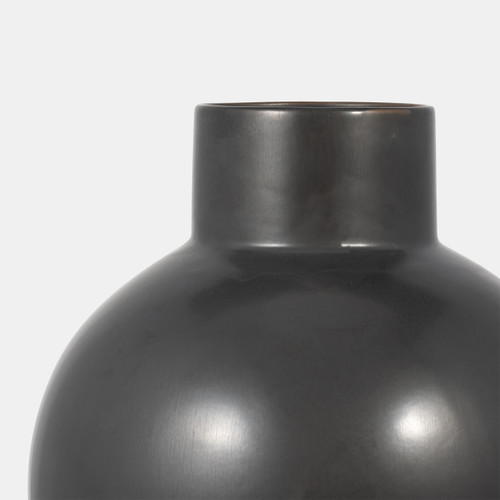 17926-02#Cer, 15"h Bubble Vase, Gray