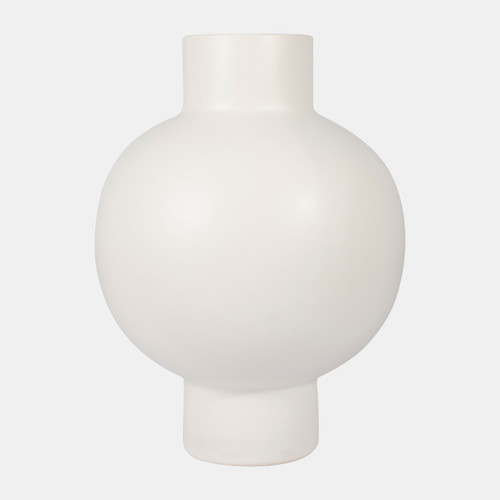 17926-06#Cer, 18"h Bubble Vase, Creme