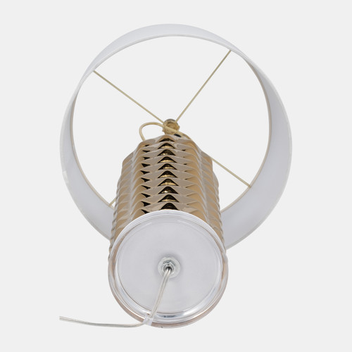 51261#Ceramic 25" Table Lamp, Gold