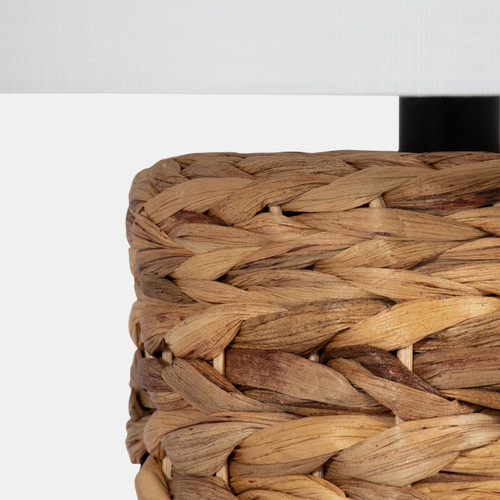 51185#Seagrass 26" Pillar Table Lamp, Natural