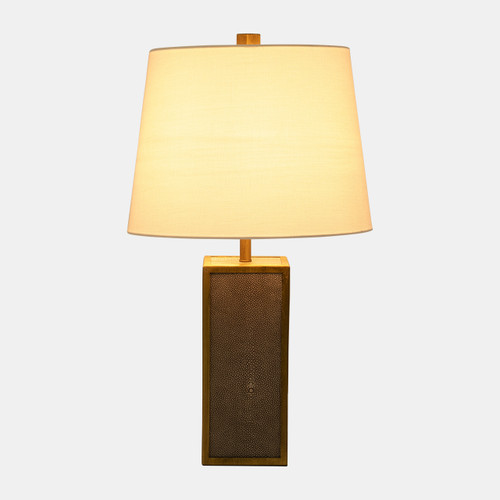 51200#S/2 Resin 24" Table Lamp, Gray/gold